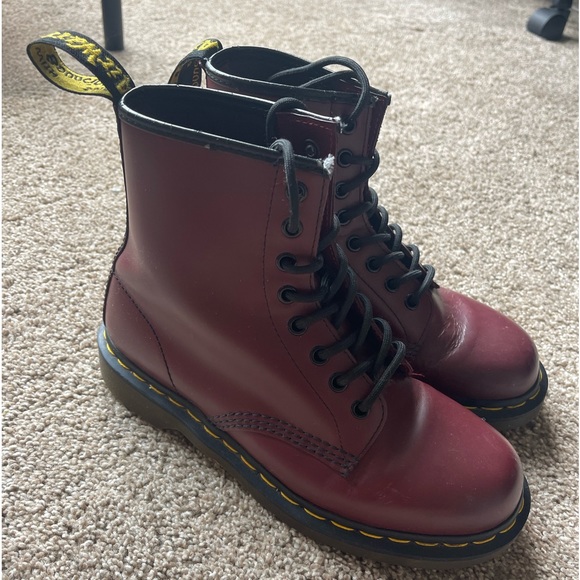 Dr. Martens 1460 Smooth Leather Lace Up Boots Women’s 8 - Picture 1 of 6